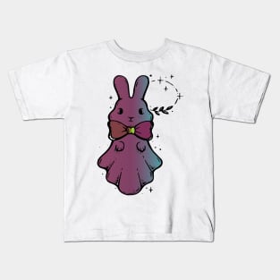 cute bunny ghost Kids T-Shirt